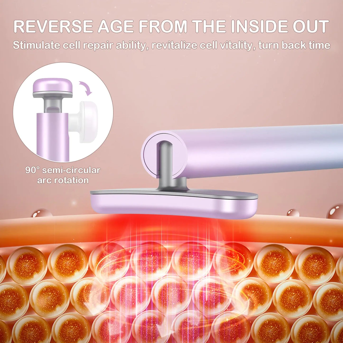 LumiGlow Facial Red Light Therapy Wand